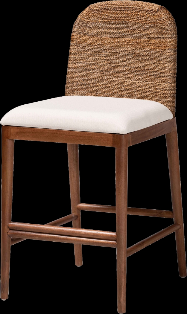 Krakue Brown Counter Stool - Thumbnail - Image 1