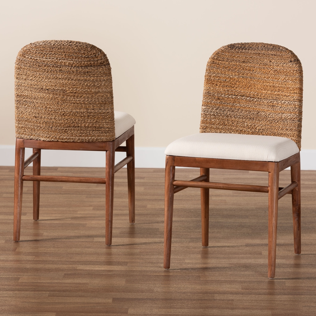 Krakue Brown Dining Chair, Set of 2 - Thumbnail - Image 8