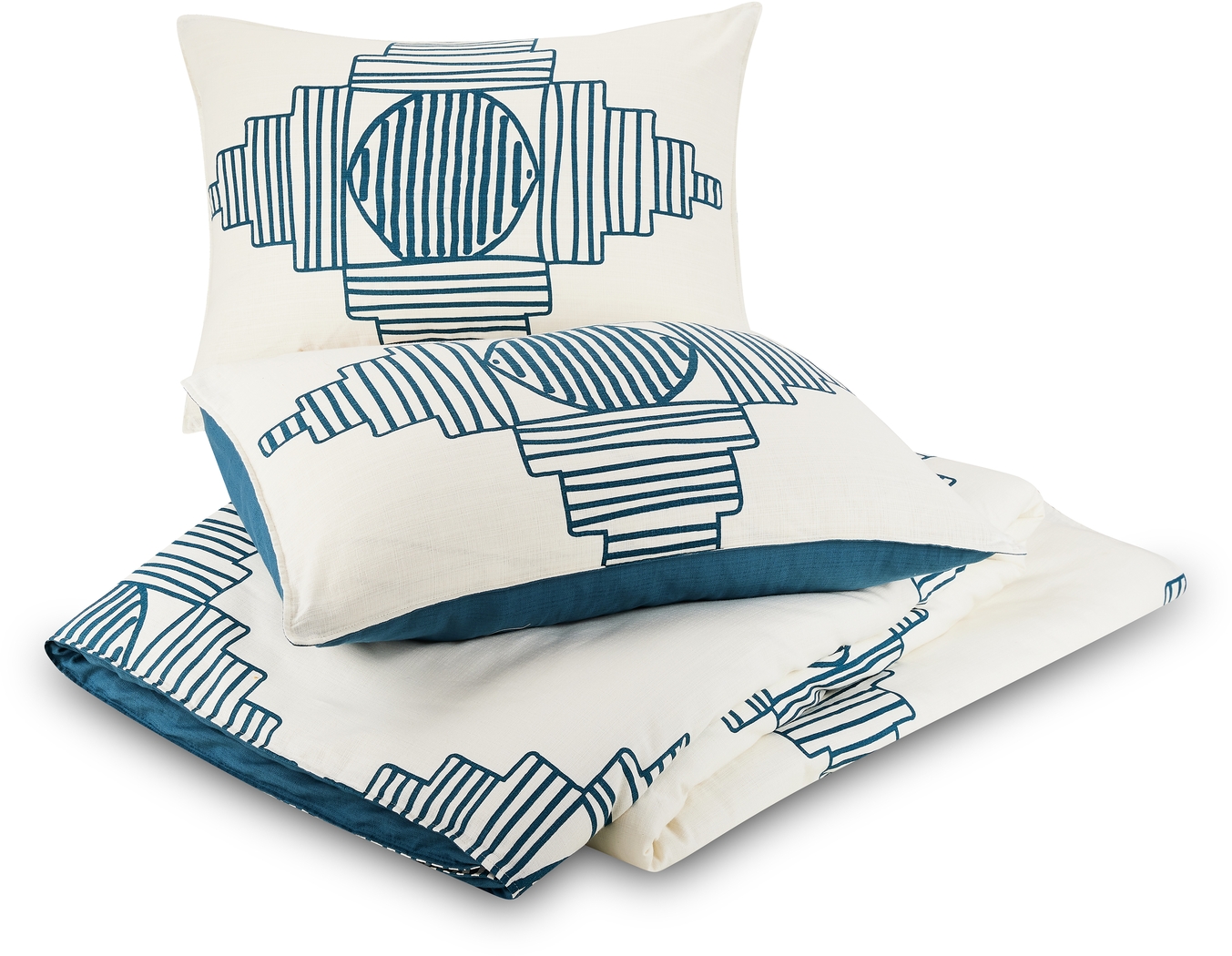 Jungalow by Justina III Blue King 3 Pc Duvet Set - Thumbnail - Image 3