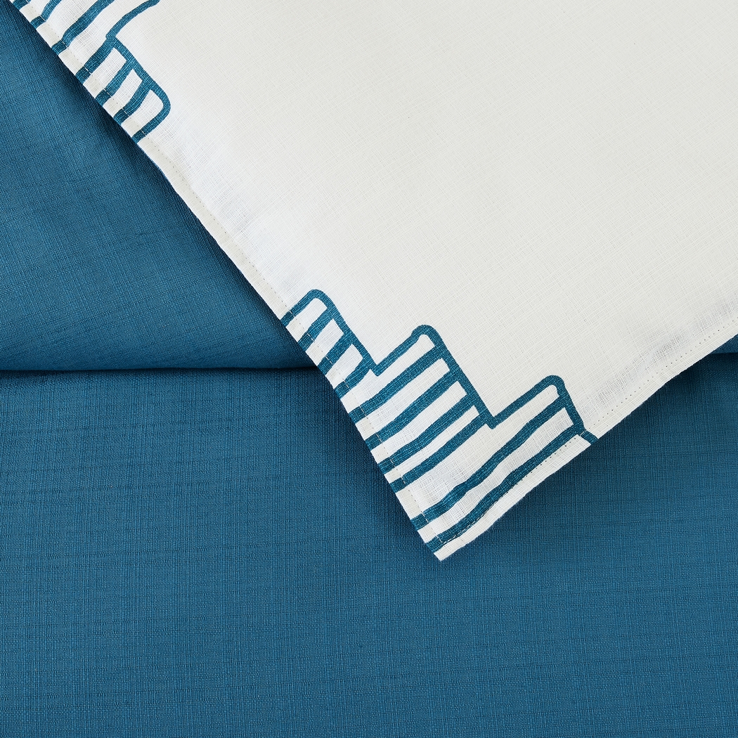 Jungalow by Justina III Blue King 3 Pc Duvet Set - Thumbnail - Image 8