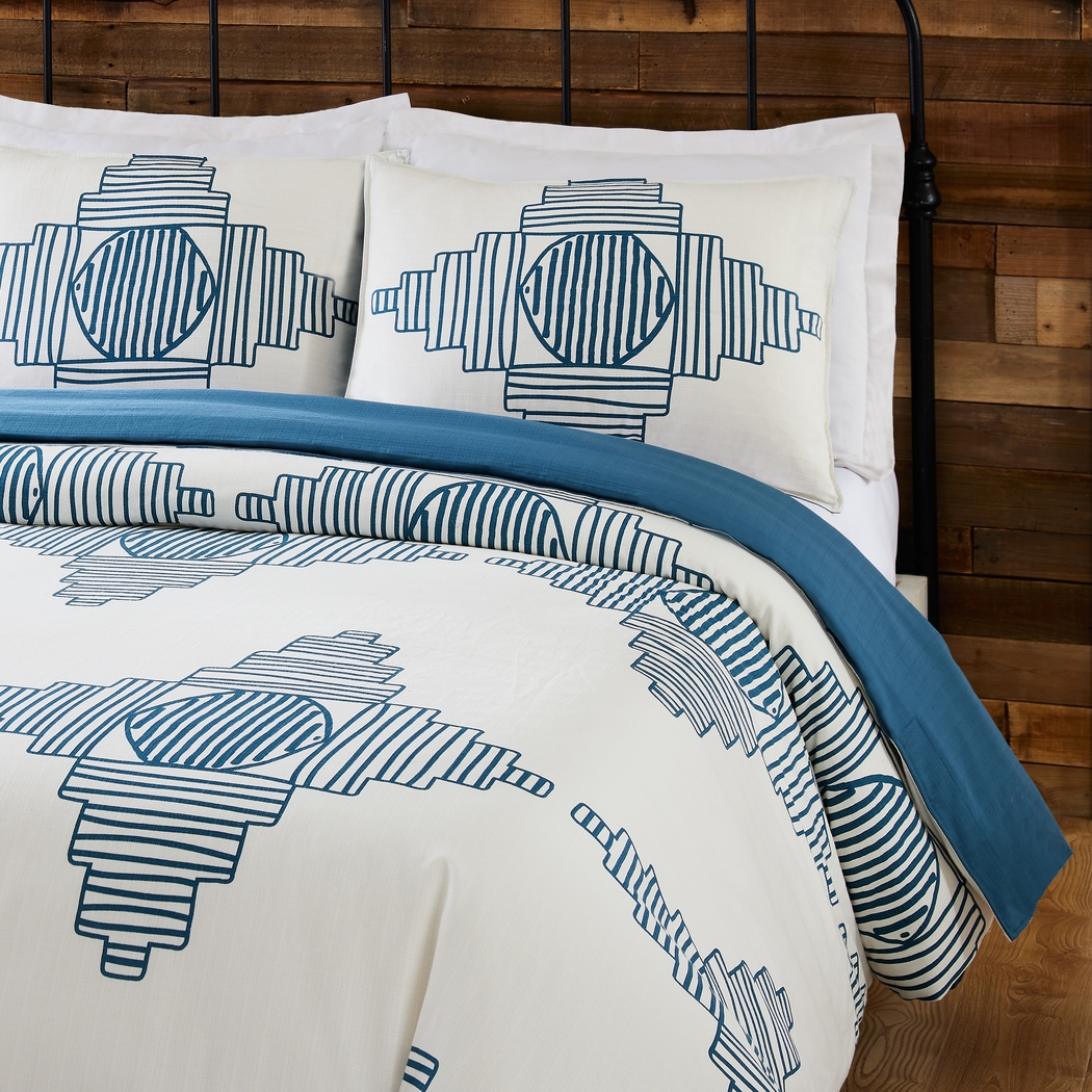 Jungalow by Justina III Blue Queen 3 Pc Duvet Set - Thumbnail - Image 10