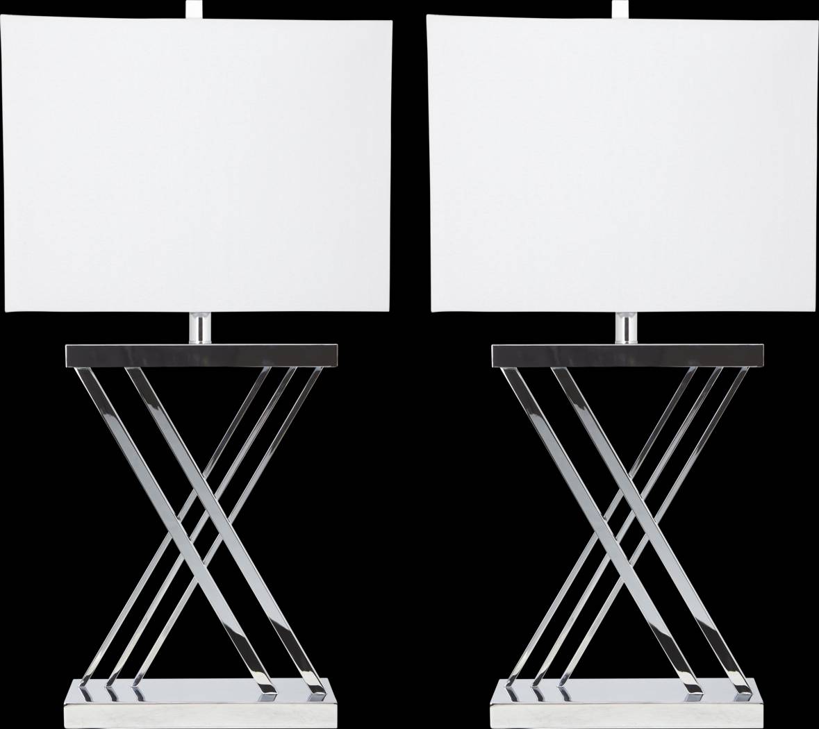 Kriftel Silver Table Lamps, Set of 2 - Thumbnail - Image 1