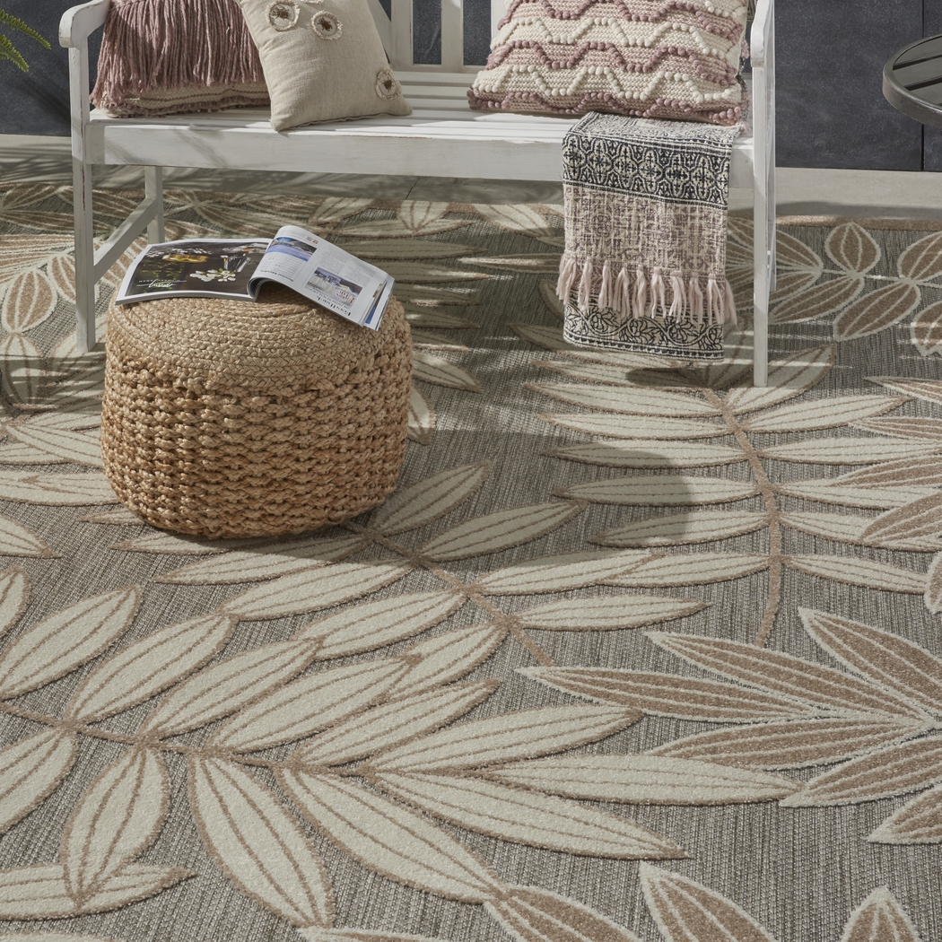Krisiel Cream 5' x 8' Indoor/Outdoor Rug - Thumbnail - Image 12