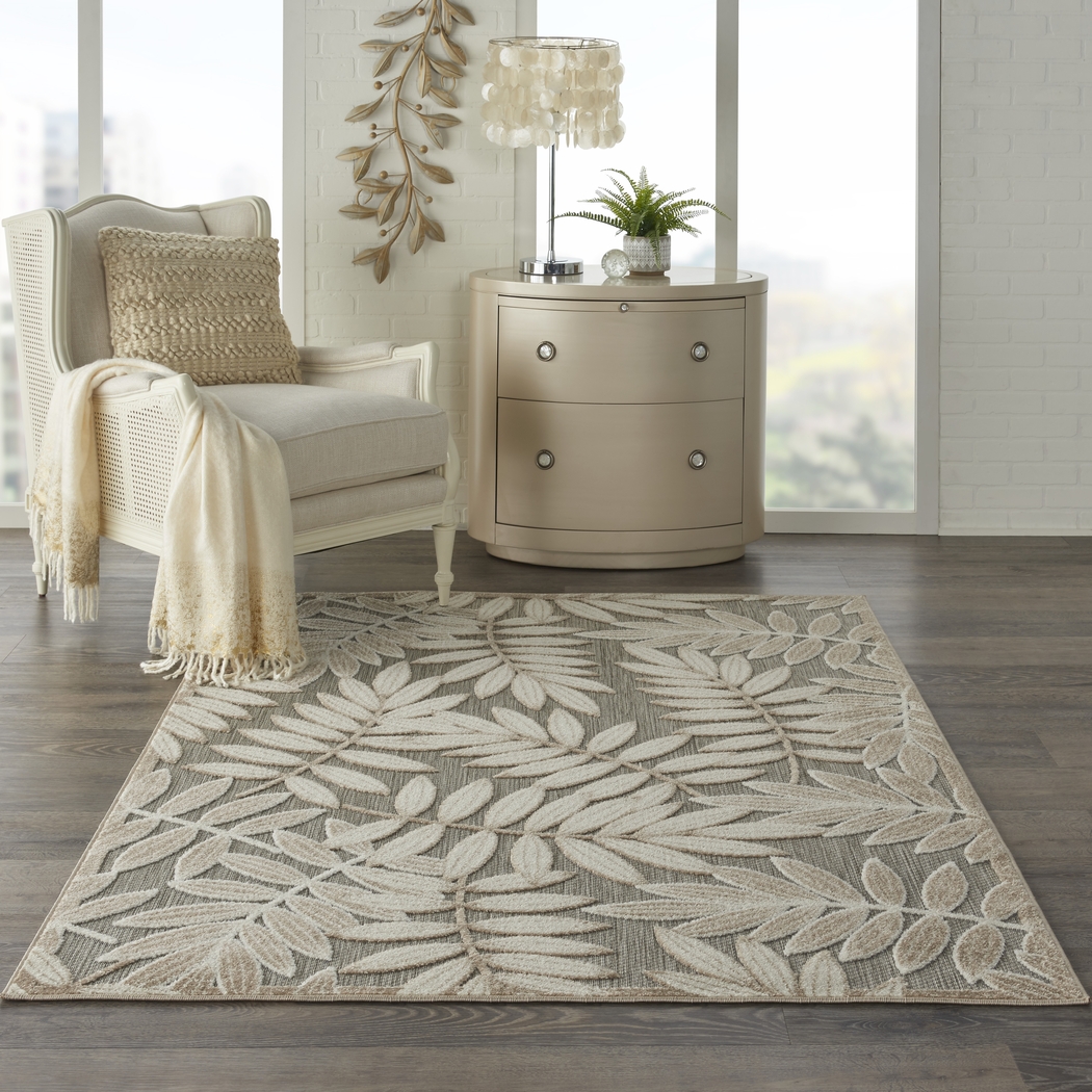 Krisiel Cream 5' x 8' Indoor/Outdoor Rug - Thumbnail - Image 14