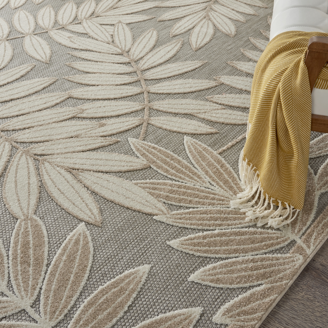 Krisiel Cream 8' x 11' Indoor/Outdoor Rug - Thumbnail - Image 9