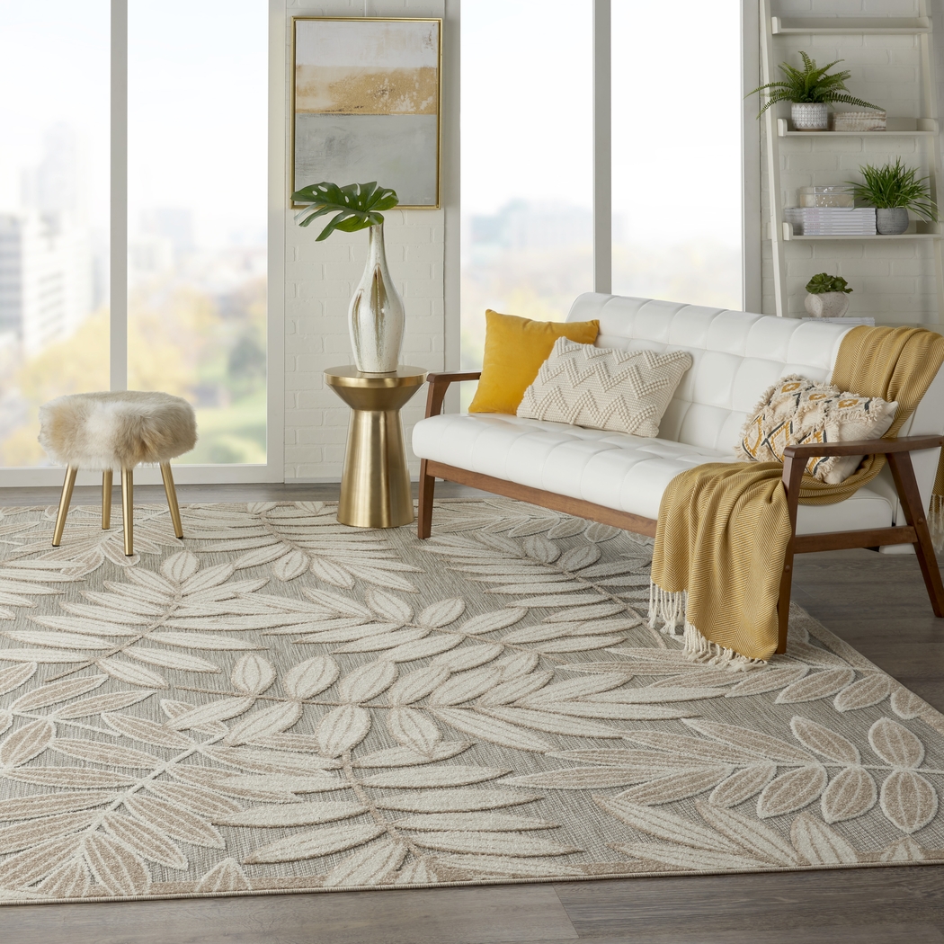 Krisiel Cream 8' x 11' Indoor/Outdoor Rug - Thumbnail - Image 10