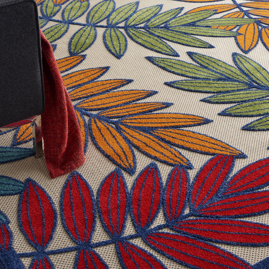 Krisiel Multi 5' x 8' Indoor/Outdoor Rug - Thumbnail - Image 6