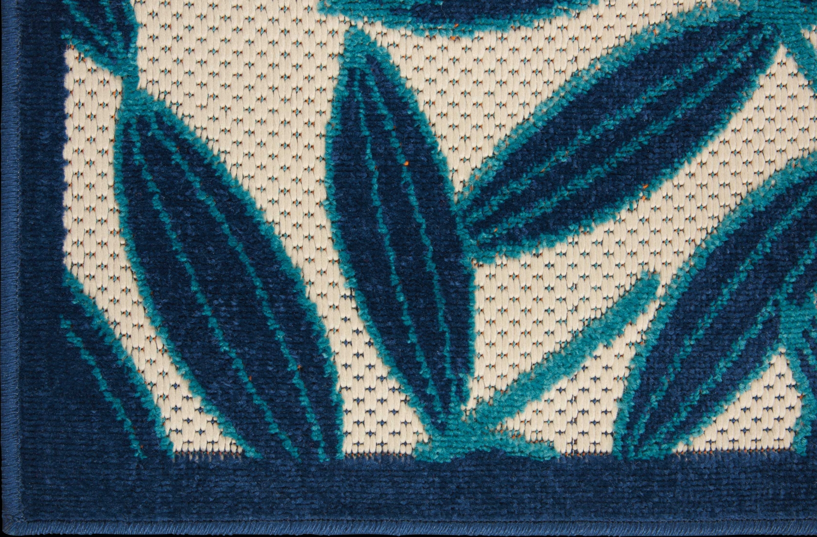 Krisiel Navy 5' x 8' Indoor/Outdoor Rug - Thumbnail - Image 2