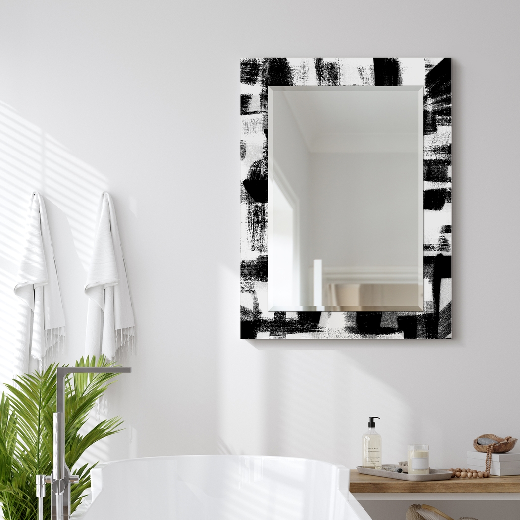 Krislor Black Wall Mirror - Thumbnail - Image 2