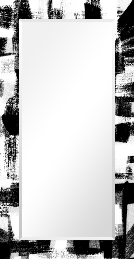 Krislor Black Wall Mirror - Thumbnail - Image 1
