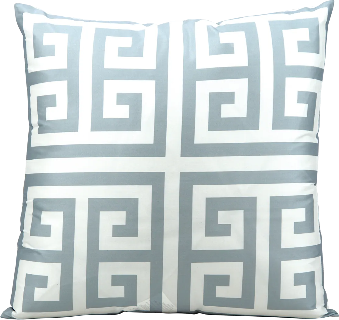 Krisna Gray Indoor/Outdoor Accent Pillow - Thumbnail - Image 1