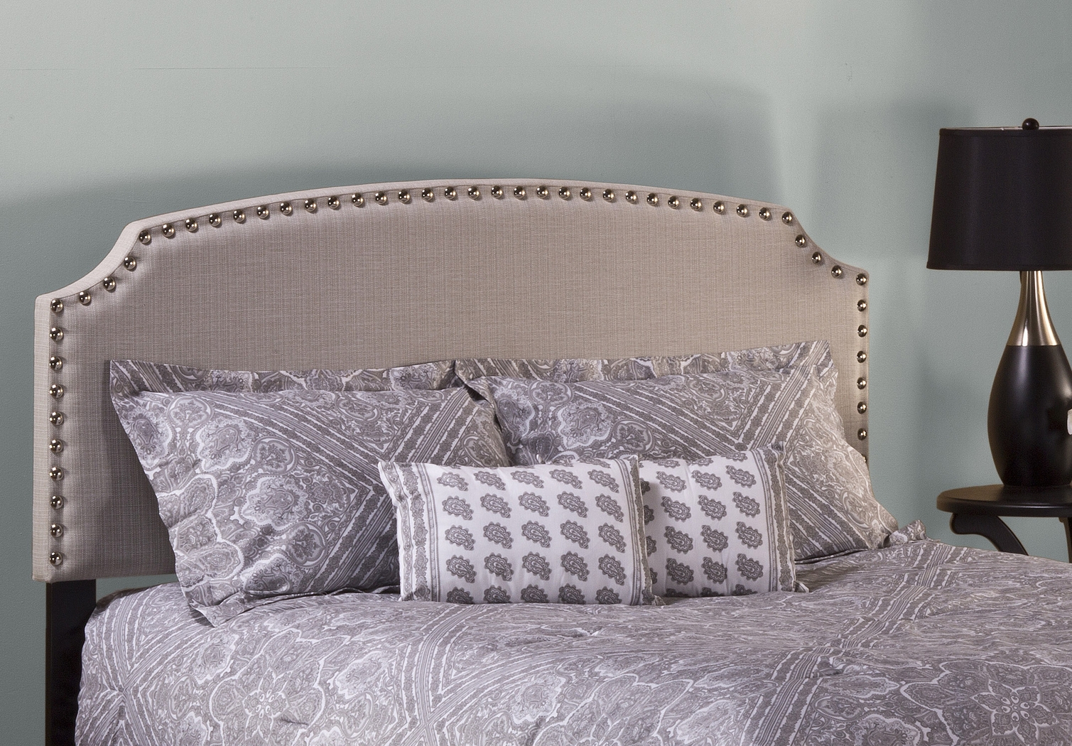 Krisron Gray Twin Upholstered Headboard - Thumbnail - Image 2