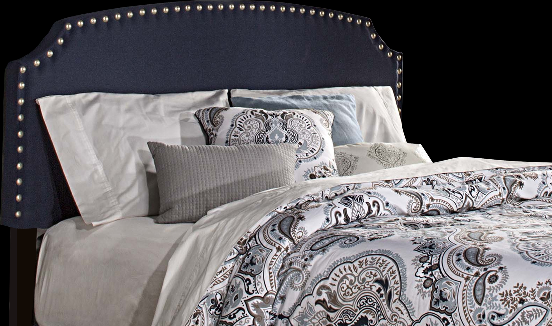 Krisron Navy Full Upholstered Headboard - Thumbnail - Image 1