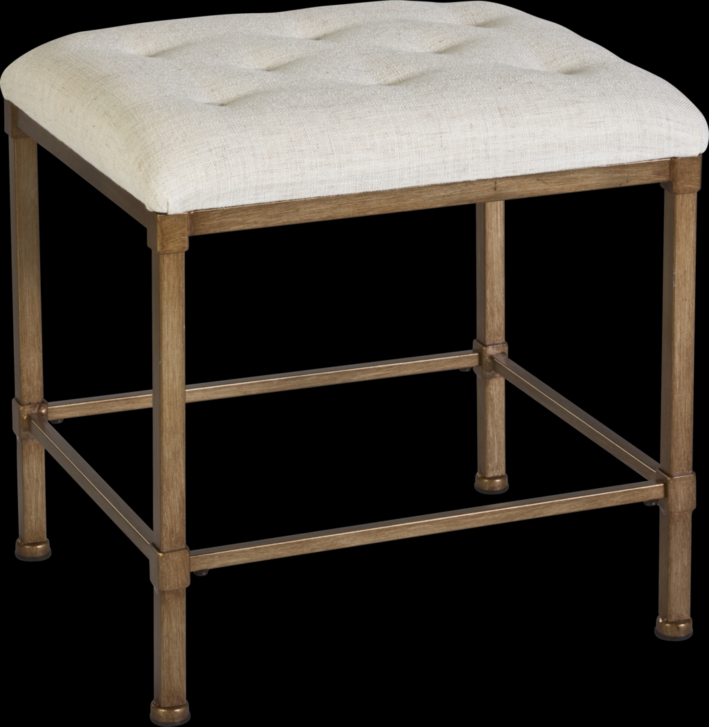 Krissy Cream Vanity Stool - Thumbnail - Image 1