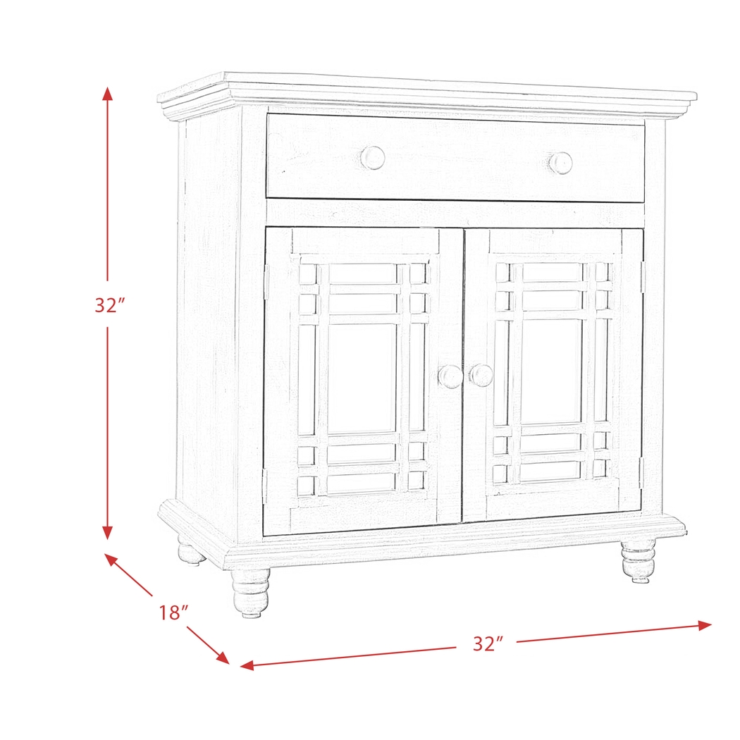 Kristansand White Accent Cabinet - Thumbnail - Image 8