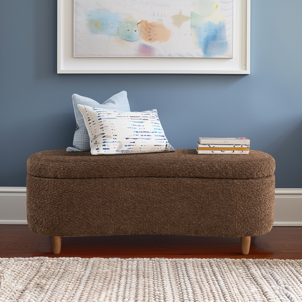 Kristencreek Brown Storage Bench - Thumbnail - Image 14