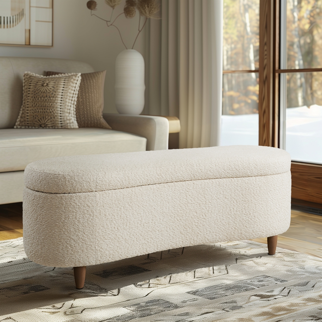 Kristencreek Cream Storage Bench - Thumbnail - Image 12