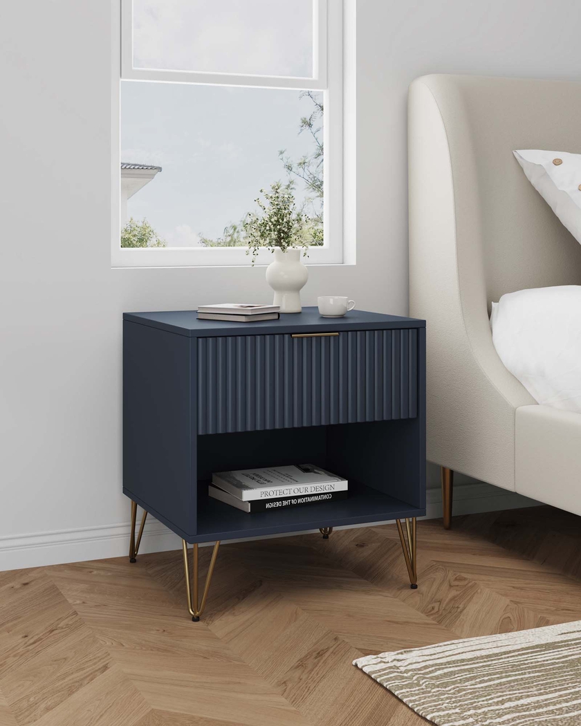 Kroc I Midnight Blue Nightstand - Thumbnail - Image 2