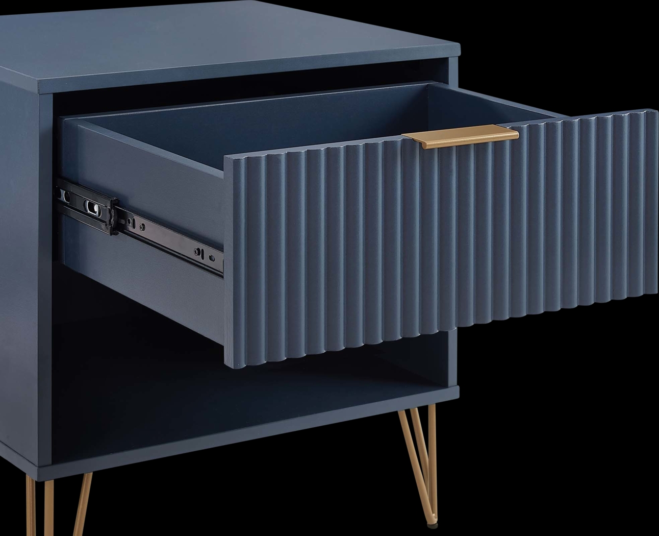Kroc I Midnight Blue Nightstand - Thumbnail - Image 3