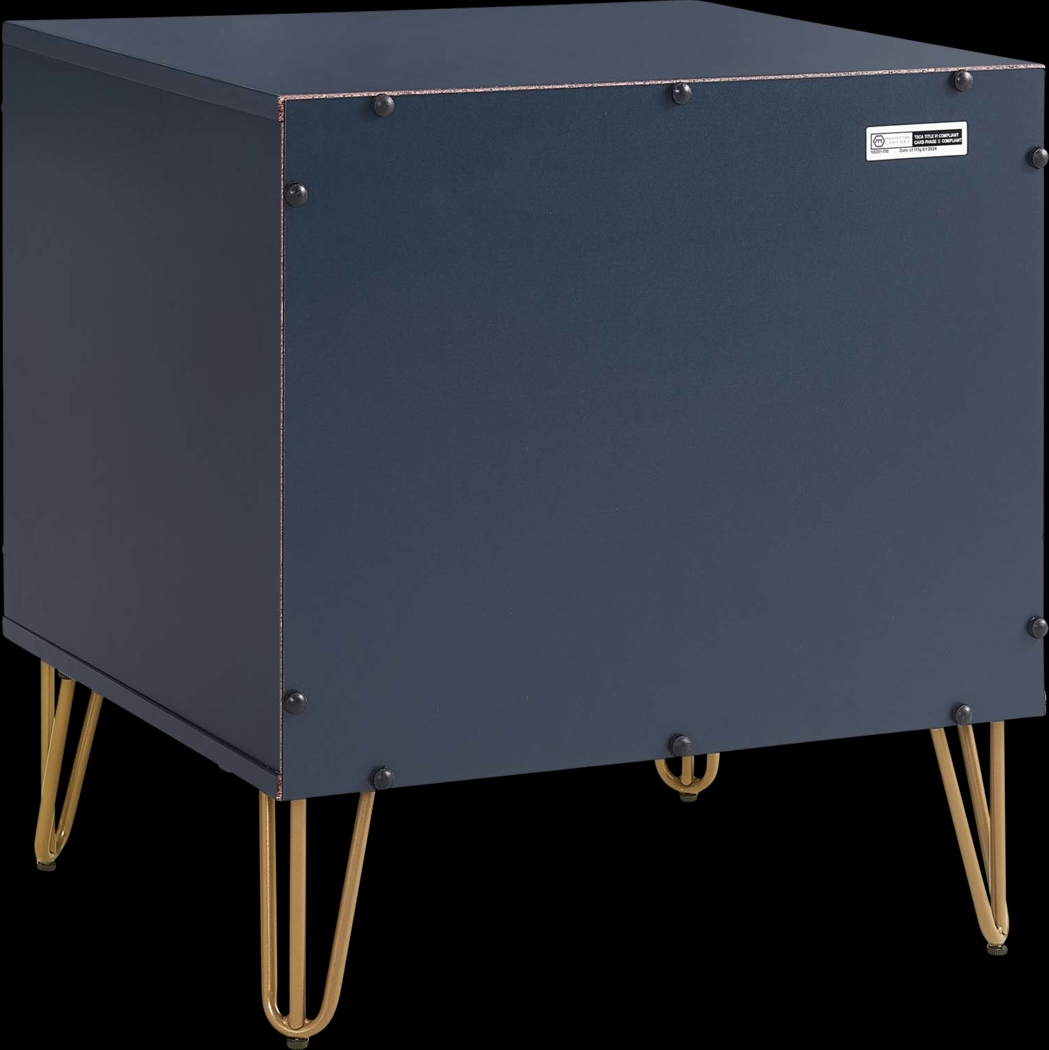 Kroc I Midnight Blue Nightstand - Thumbnail - Image 6
