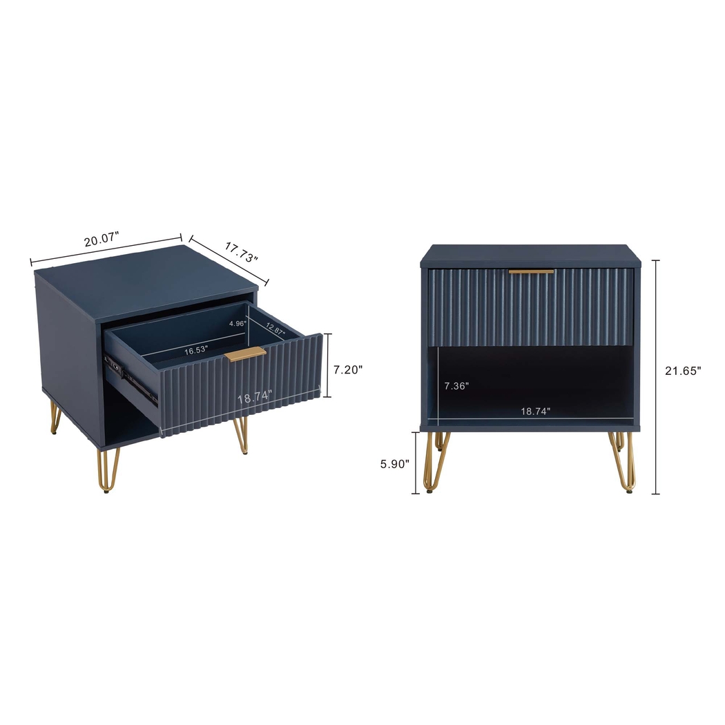 Kroc I Midnight Blue Nightstand - Thumbnail - Image 10