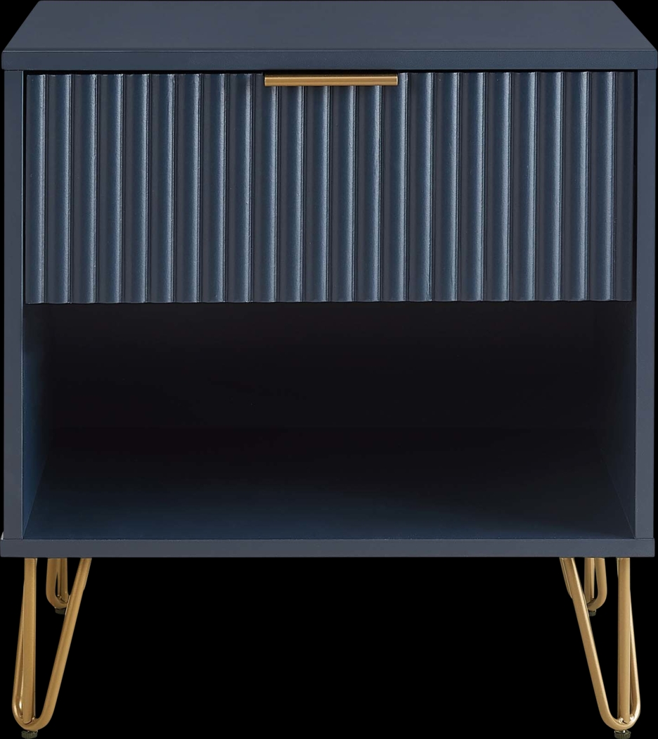 Kroc I Midnight Blue Nightstand - Thumbnail - Image 1