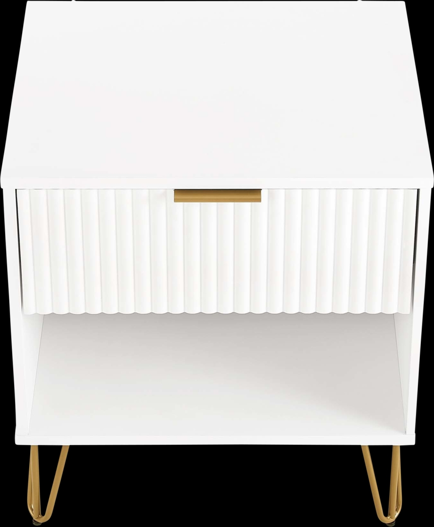 Kroc I White Nightstand - Thumbnail - Image 8