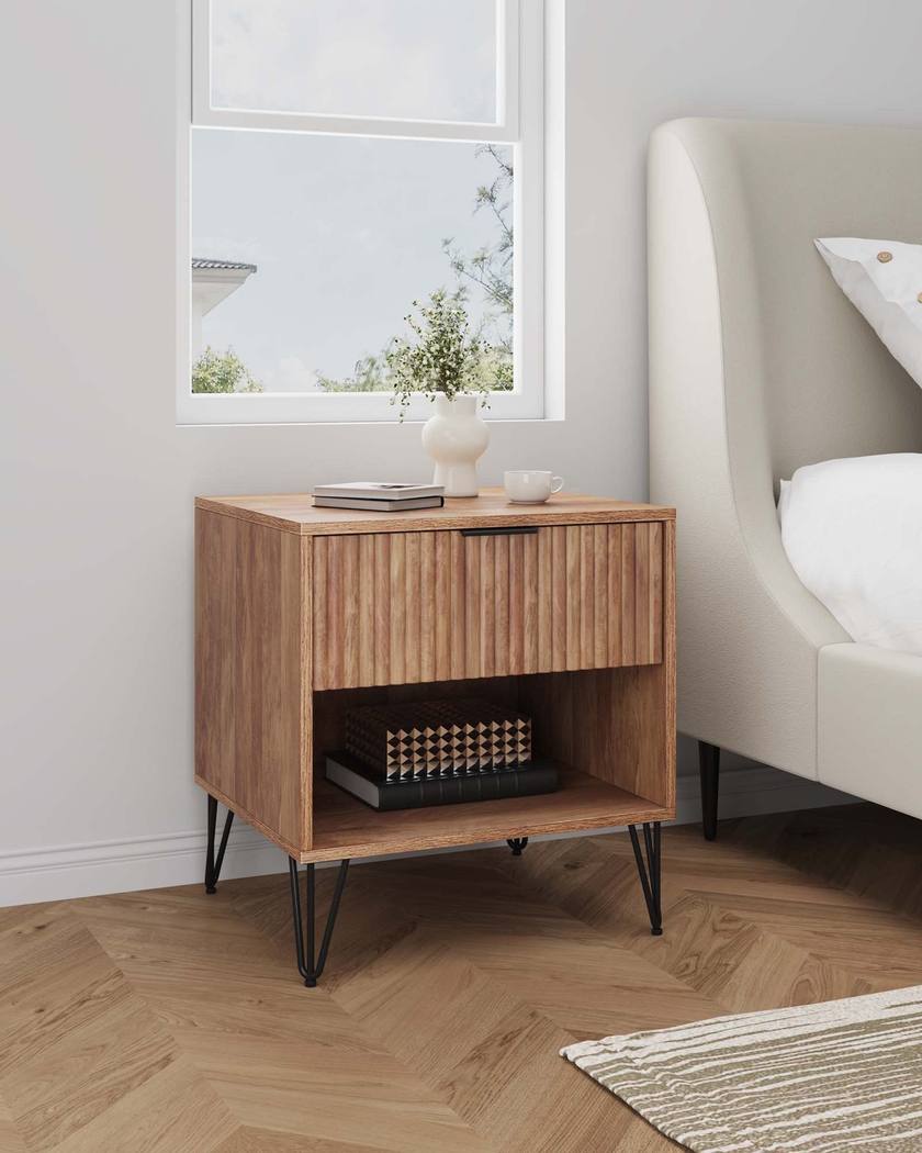 Kroc II Brown Nightstand - Thumbnail - Image 2