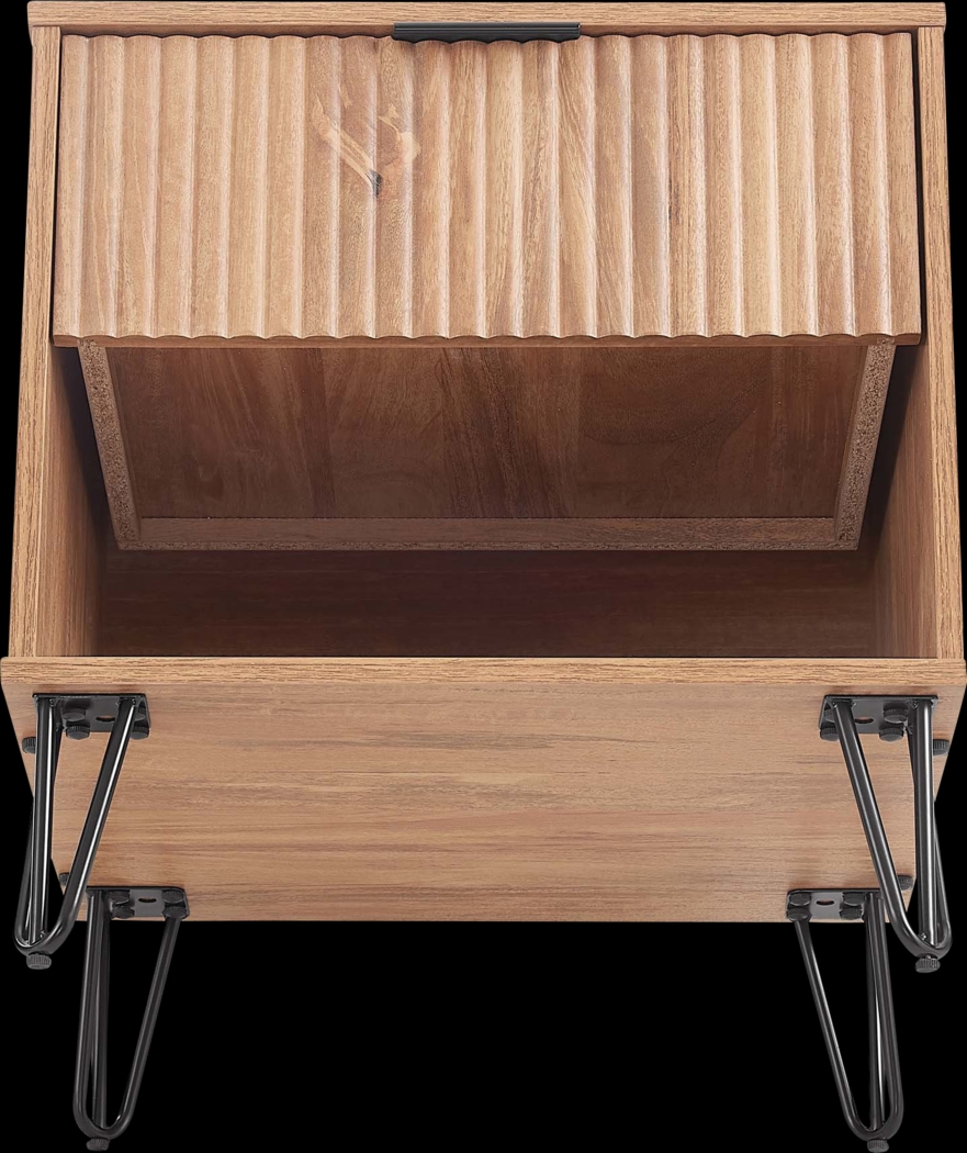 Kroc II Brown Nightstand - Thumbnail - Image 9