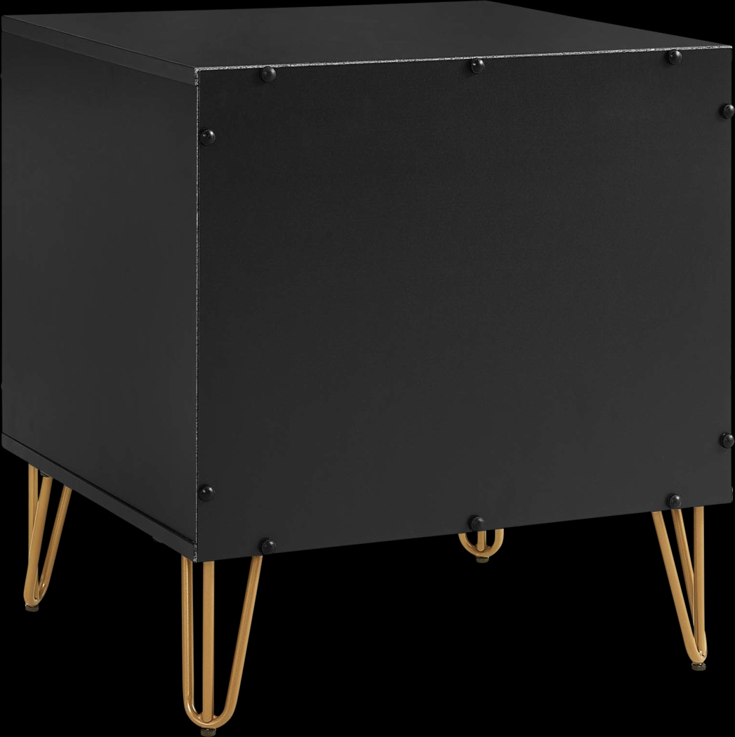 Kroc III Black Nightstand - Thumbnail - Image 6