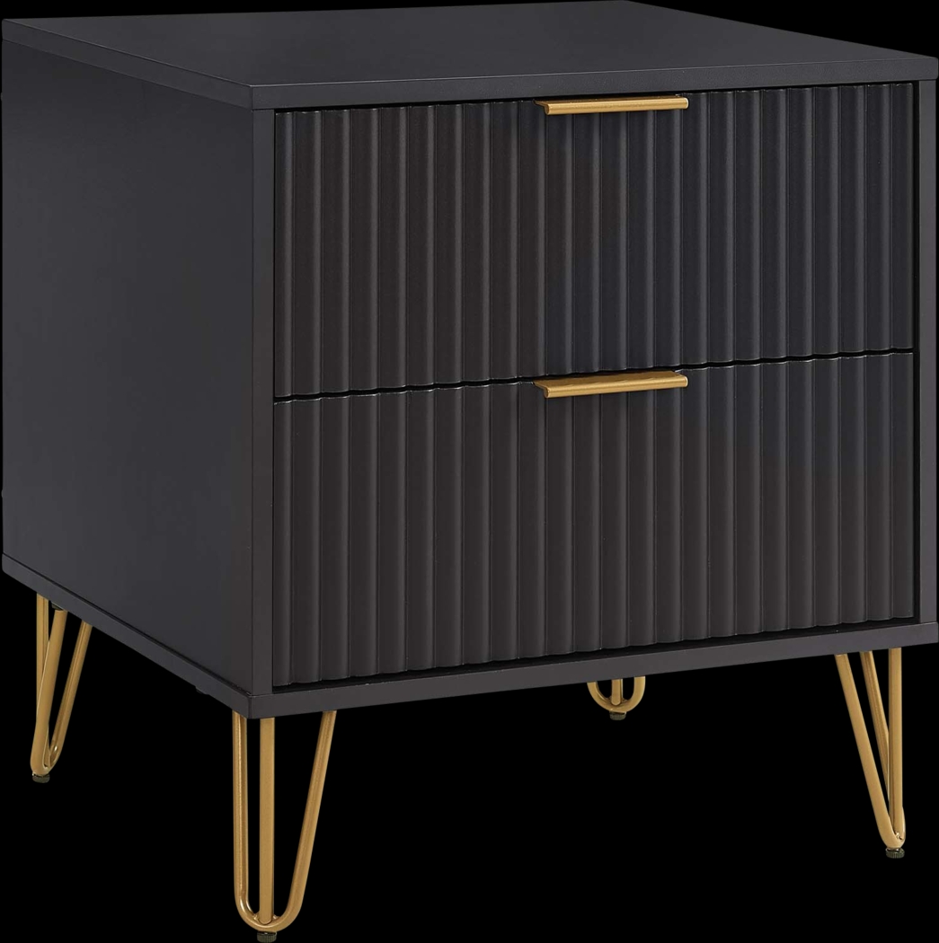 Kroc III Black Nightstand - Thumbnail - Image 7