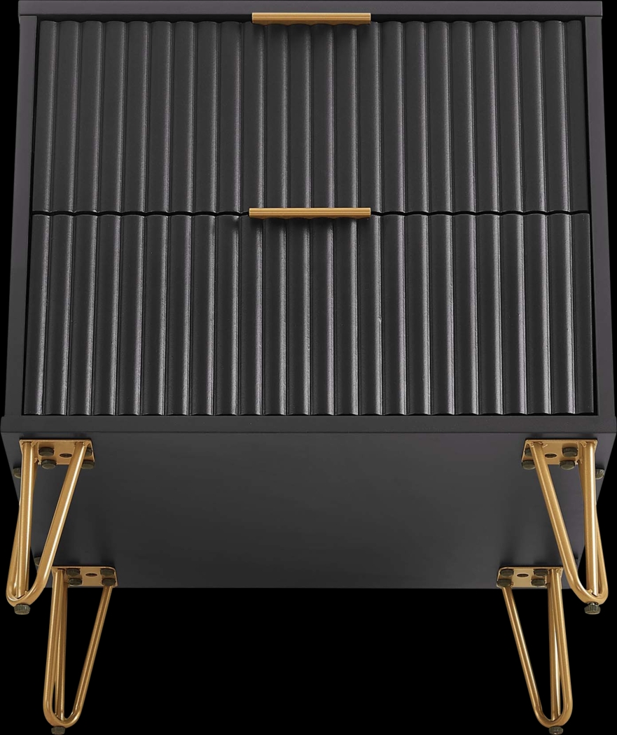 Kroc III Black Nightstand - Thumbnail - Image 9