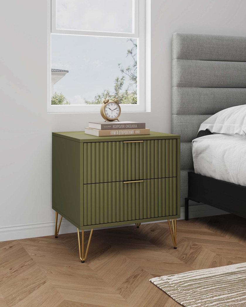 Kroc III Green Nightstand - Thumbnail - Image 2