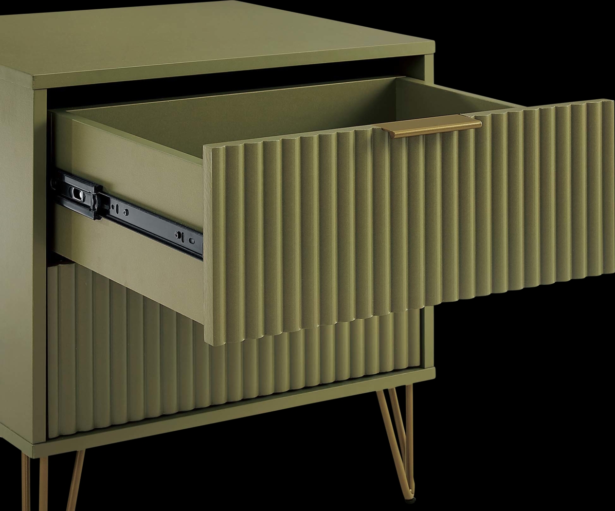 Kroc III Green Nightstand - Thumbnail - Image 3
