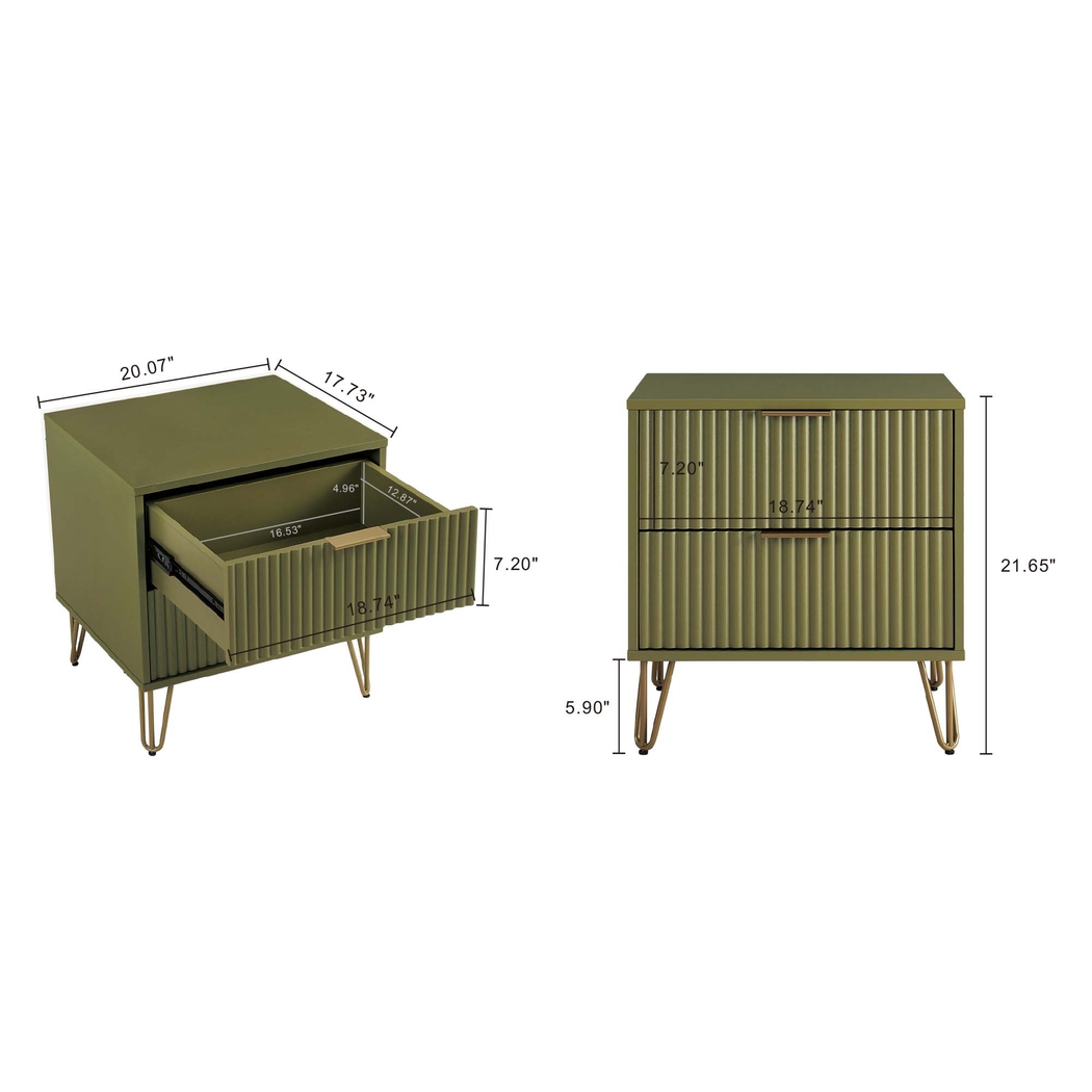 Kroc III Green Nightstand - Thumbnail - Image 10