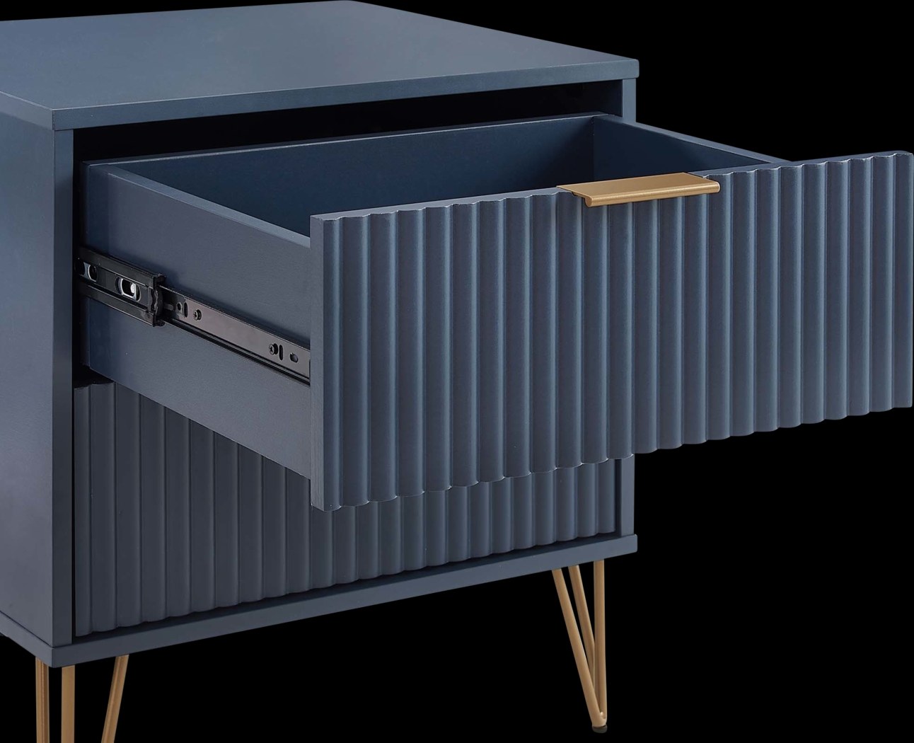 Kroc III Midnight Blue Nightstand - Thumbnail - Image 3