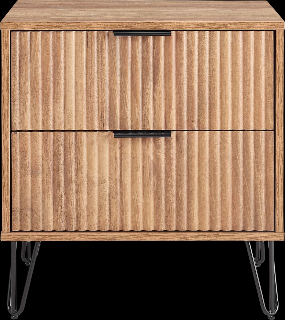 Kroc IV Brown Nightstand - Thumbnail - Image 1