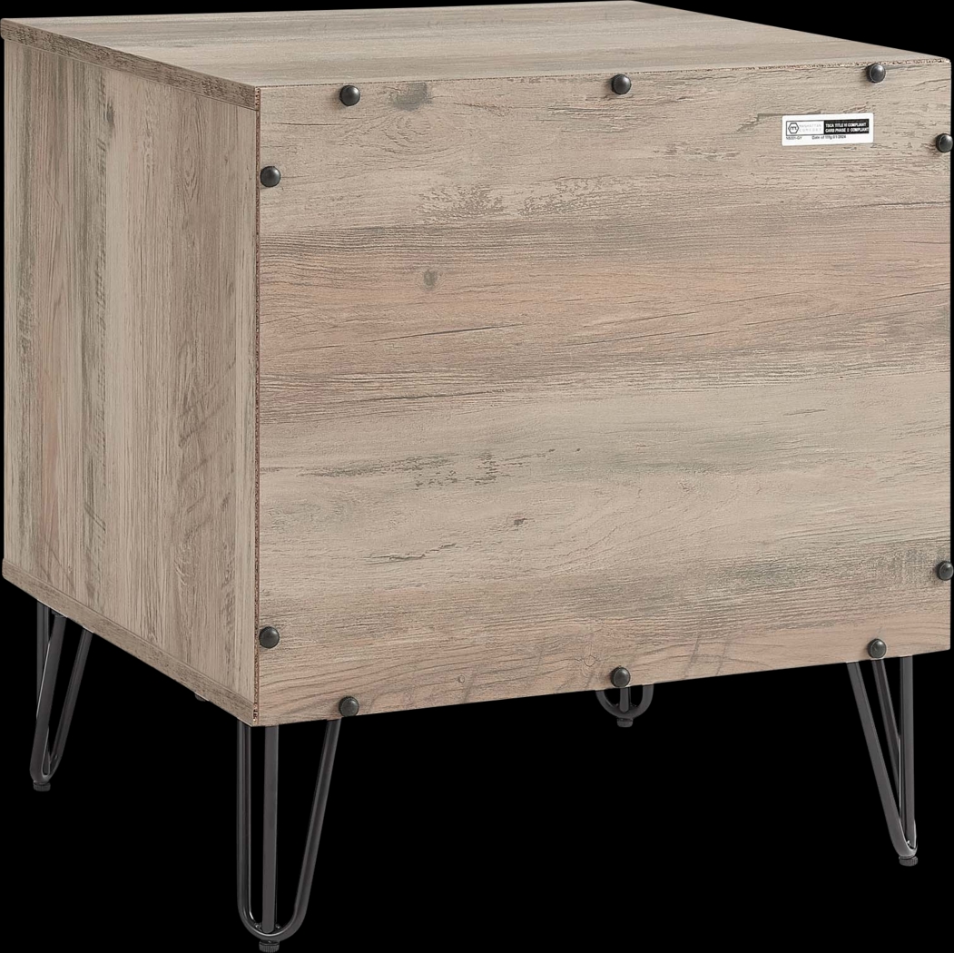 Kroc IV Gray Nightstand - Thumbnail - Image 6