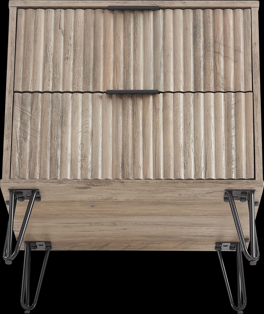 Kroc IV Gray Nightstand - Thumbnail - Image 9