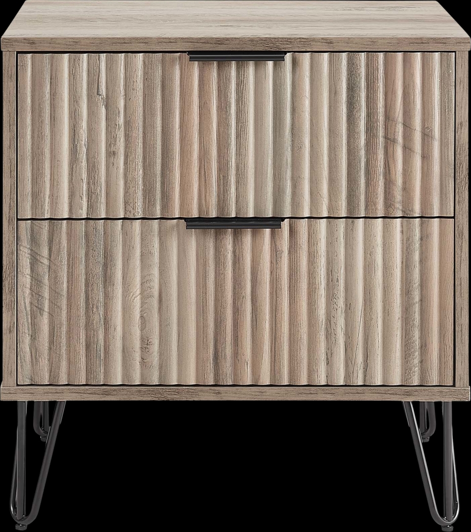 Kroc IV Gray Nightstand - Thumbnail - Image 1