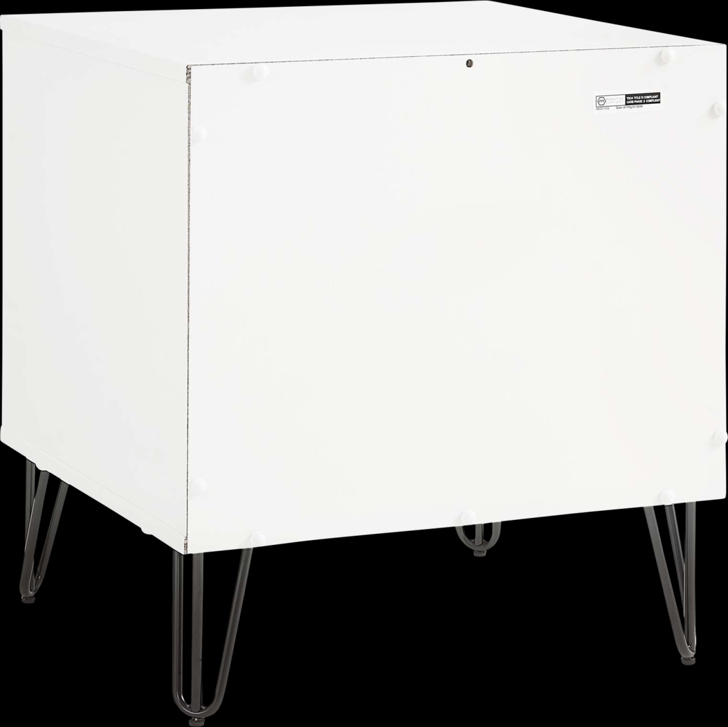 Kroc IV White Nightstand - Thumbnail - Image 6