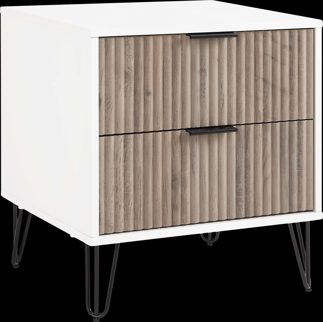 Kroc IV White Nightstand - Thumbnail - Image 7