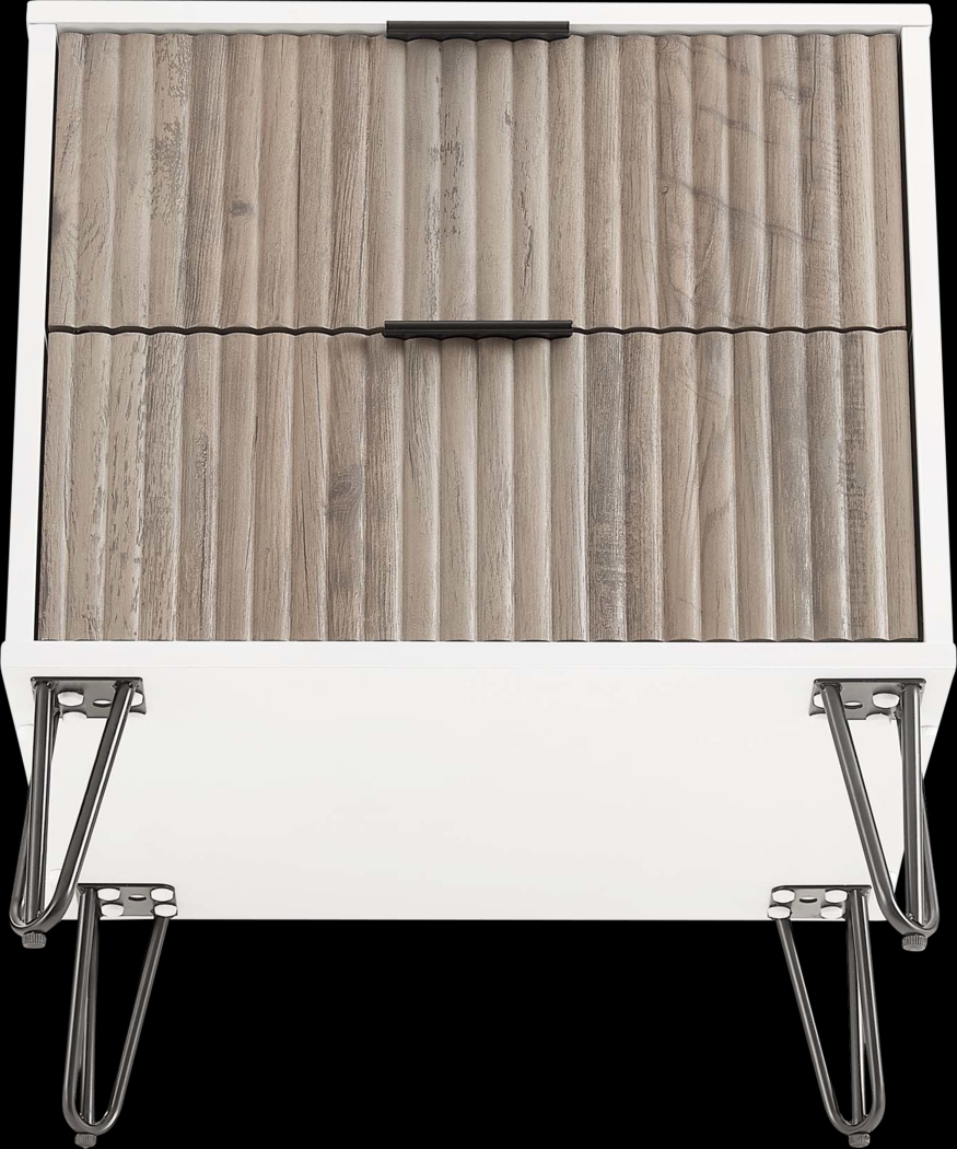 Kroc IV White Nightstand - Thumbnail - Image 9