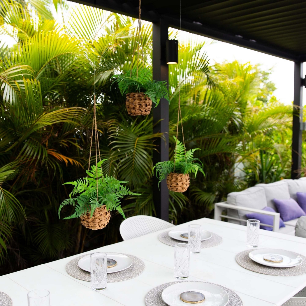 Krulock Green Indoor/Outdoor Silk Plant, Set of 3 - Thumbnail - Image 4