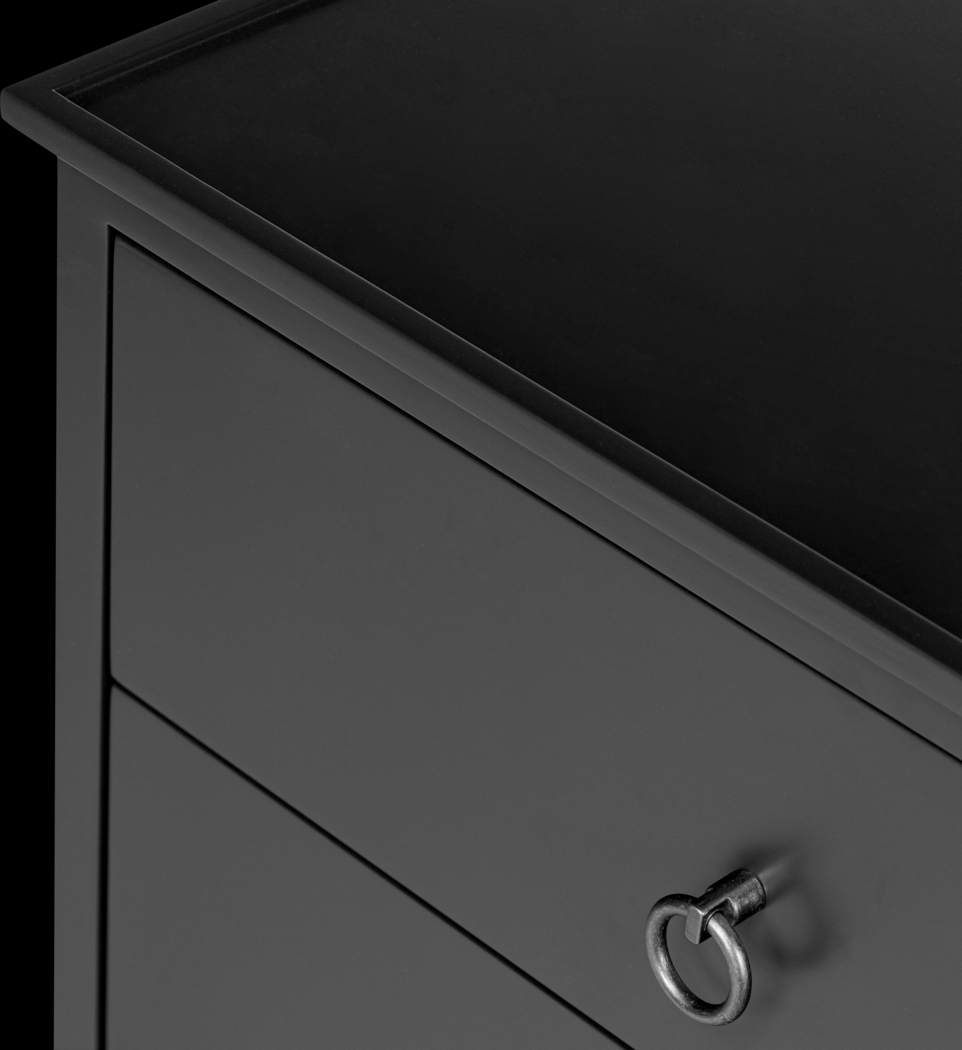 Krunsk Black Nightstand - Thumbnail - Image 9