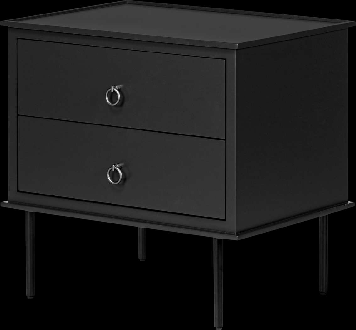 Krunsk Black Nightstand - Thumbnail - Image 1