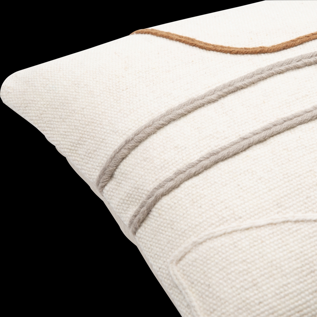 Kruz Cream Accent Pillow - Thumbnail - Image 6