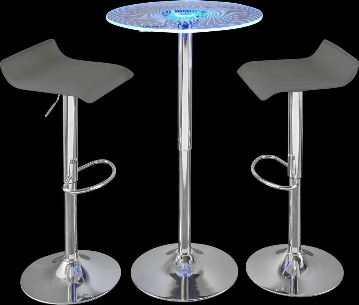 Krystl Gray Adjustable 3 Pc Bar Set - Thumbnail - Image 1