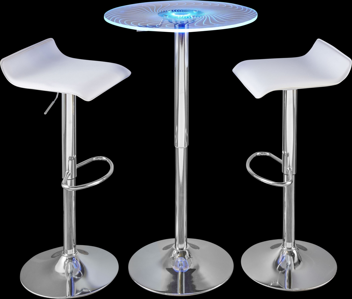 Krystl White Adjustable 3 Pc Bar Set - Thumbnail - Image 1