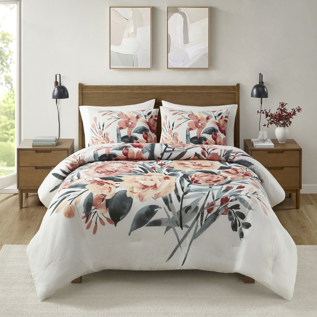 Kubiski Off-White 3 Pc Full/Queen Comforter Set - Thumbnail - Image 2